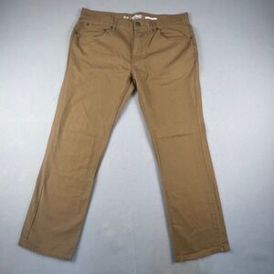 Urban Pipeline Straight Leg Pants Mens 36x30 Brown 5-Pocket Casual Work Chino